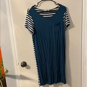 Striped Blue and White nightgown